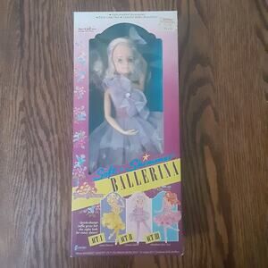 Vintage Soft & Shimmer Ballerina Flower Princess 11.5" Doll 80s